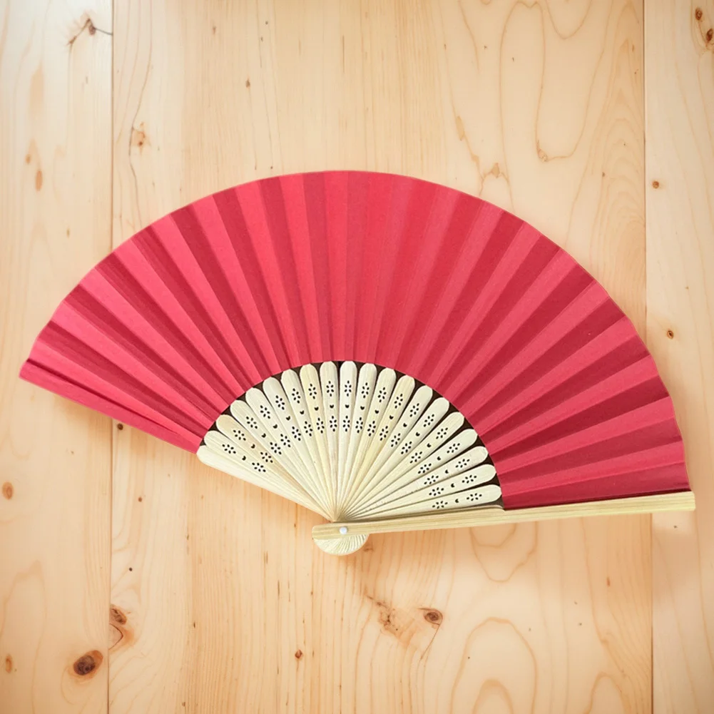 Ventagli Pieghevoli Giapponesi - 2 Pezzi, Seta E Bambù, Decorativi, Per Feste E Matrimoni - Foto 4