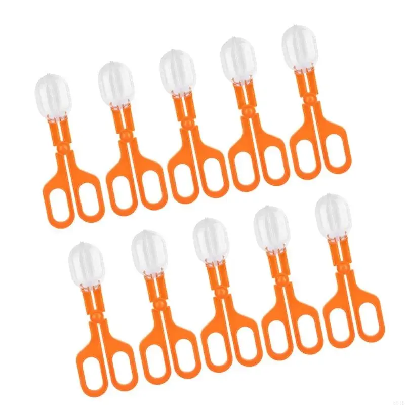831B 10pack Insect Kids Catcher Scissor Outdoor Kids Insect Clip Spiders Catcher Clip for Pet Owners and Groomers