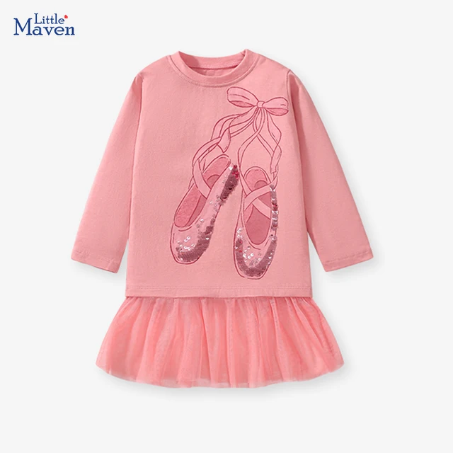 Sweatshirtkleid mit Tüll und Ballerina-Design