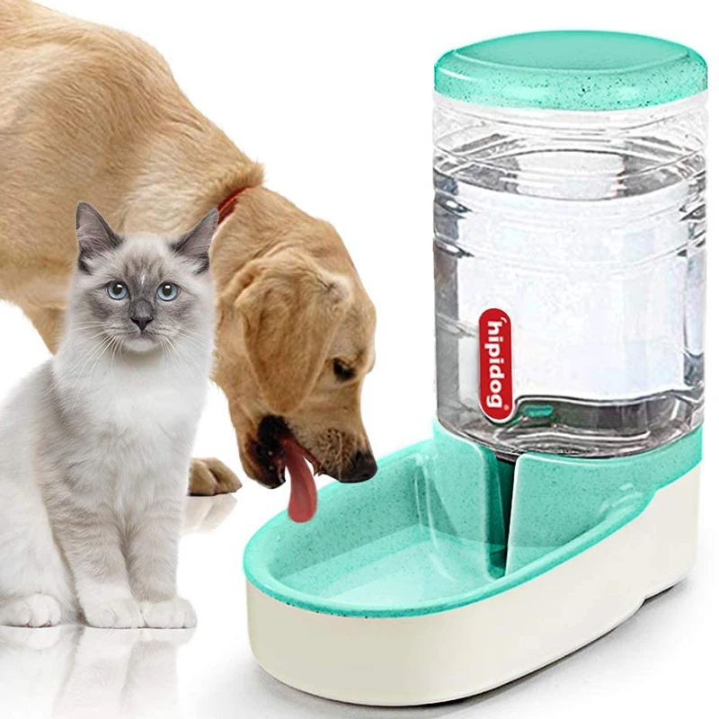 

Dog Feeder Automatic Waterer Gravity Pet Food Dispensers Cat Water Dispenser Large Capacity Storage Container Food Water Bowl