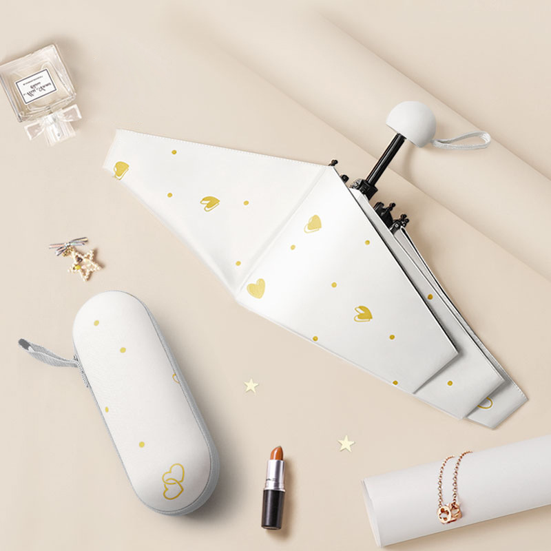 Sunscreen Umbrella Small 50% Fold Umbrella Student Capsule Umbrella Sun Protection Sun Umbrella