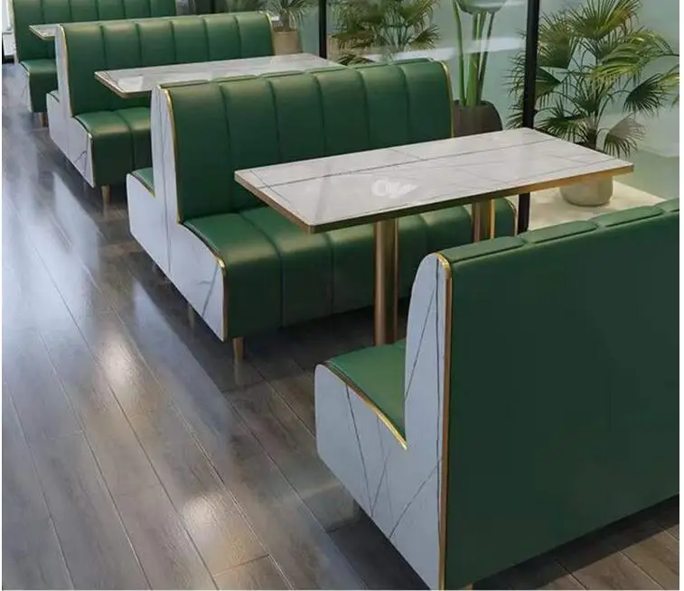 Cafeteria, sofa, dining hall, catering shop, stool, hamburger shop, dessert milk tea rock plate table and chair comb