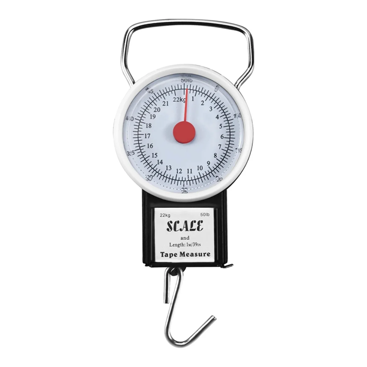 새로운 휴대용 수하물 여행 저울 교수형 가방 후크 22kg 50lb 측정 테이프
