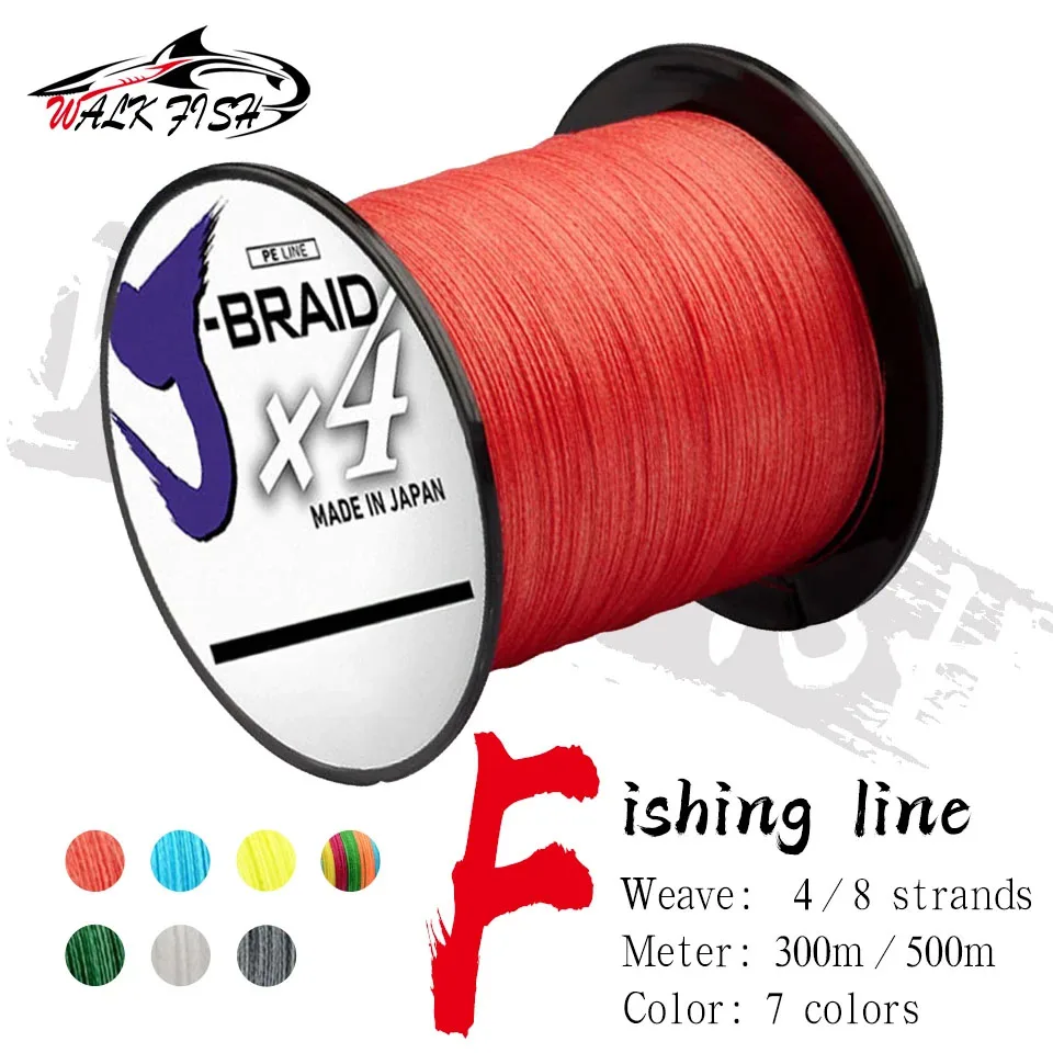 WALKFISH48StrandsJapanBraidFishingLine300m500mPEBraided