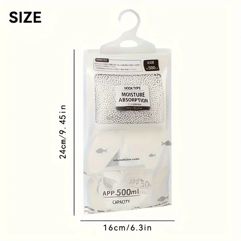 Moisture absorber bag 5 Large Dehumidification Bags Moisture Absorbing Breathable Mold Proof Used for Wardrobe and Household Dehumidification
