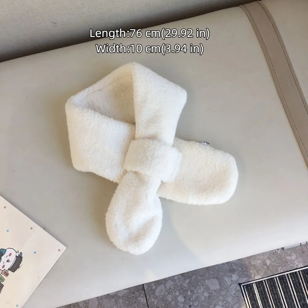 패션 따뜻한 겨울 스카프 플러시 두꺼운 목 따뜻하게 해주는 귀여운 부드러운 숄 소년 소녀용