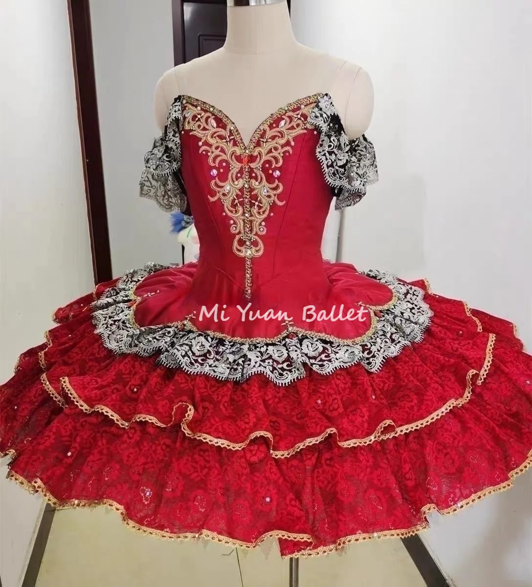 Don Quijote Wedding Esmeralda Varies Ballet Dress Adult Children Professional Custom Vintage Red Dance Dress