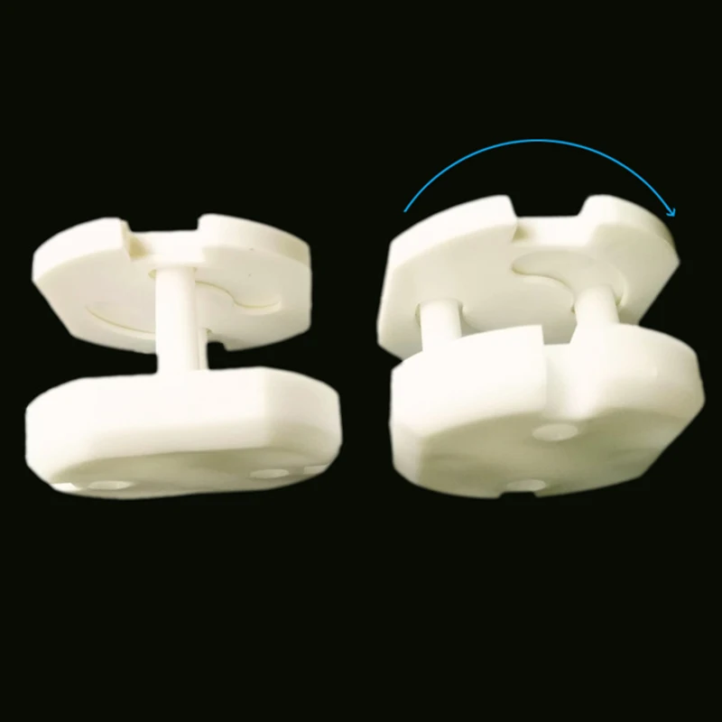 Baby Safety Rotate Cover 4pcs 2 Hole Round European Standard Children Against Electric Protection Socket Plastic Security Locks socket covers