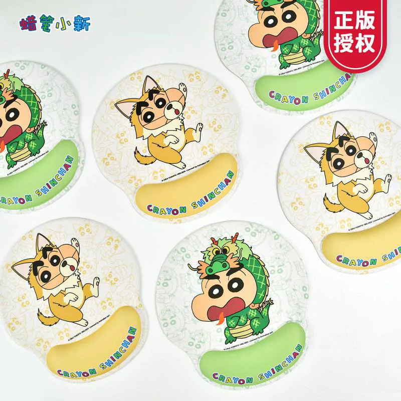 

Kawaii Crayon Shin-Chan Mouse Pad Cute Cartoon Silicone Thickened Anti Slip and Comfortable 3D Three-Dimensional Wrist Pad Gifts