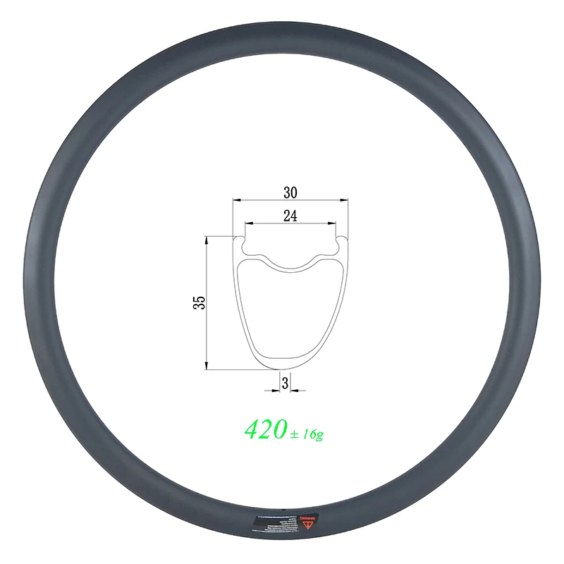 420g SL 700c 35 мм ассиметричный клинчерный диск карбоновый обод 30 - Цена: 25 249,46 - 26 511,79 руб.