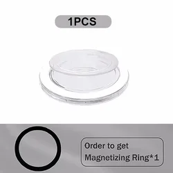 Universal Magnetic Expanding Phone Stand and Grip Holder (Transparent)
