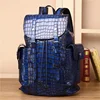 2024 New Luxury Brand Real Genuine Leather Men Alligator Backpacks Student Backpack Boy Luxury 15.6 Inch Computer Laptop Bag 2