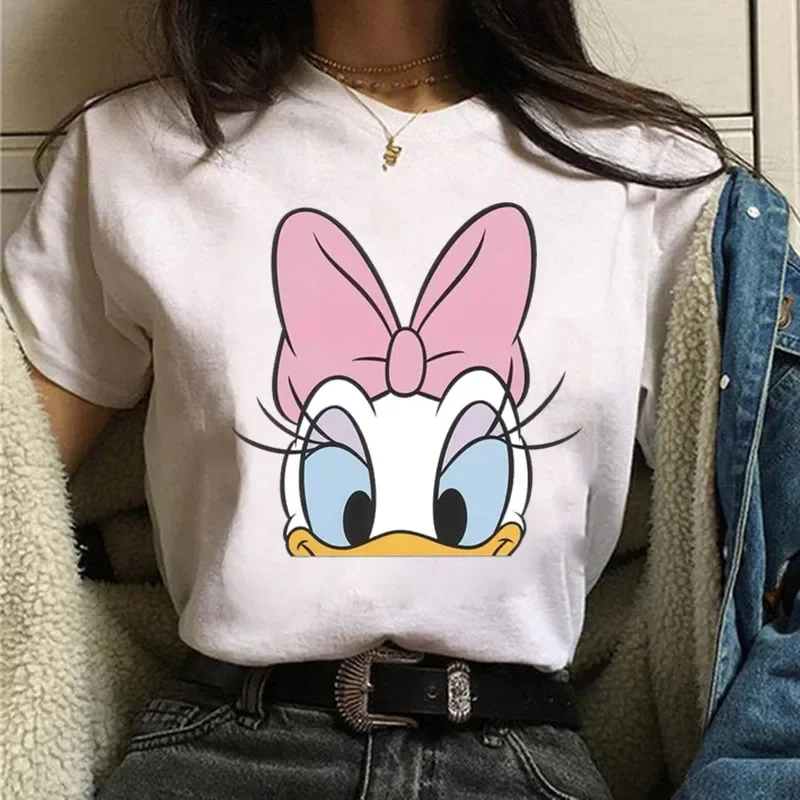 thumbnail image 1 of Camiseta de algodón de Mickey Minnie Mouse de Disney para niños, camiseta de manga corta de verano para niños, camisetas casuales Kawaii, ropa para bebés, 1 of 5