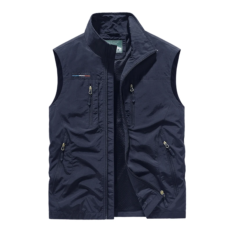 Fisherman Vest Personalized Multi Pockets nylon Cargoes Fishing Journalist Photography Camping Waistcoat