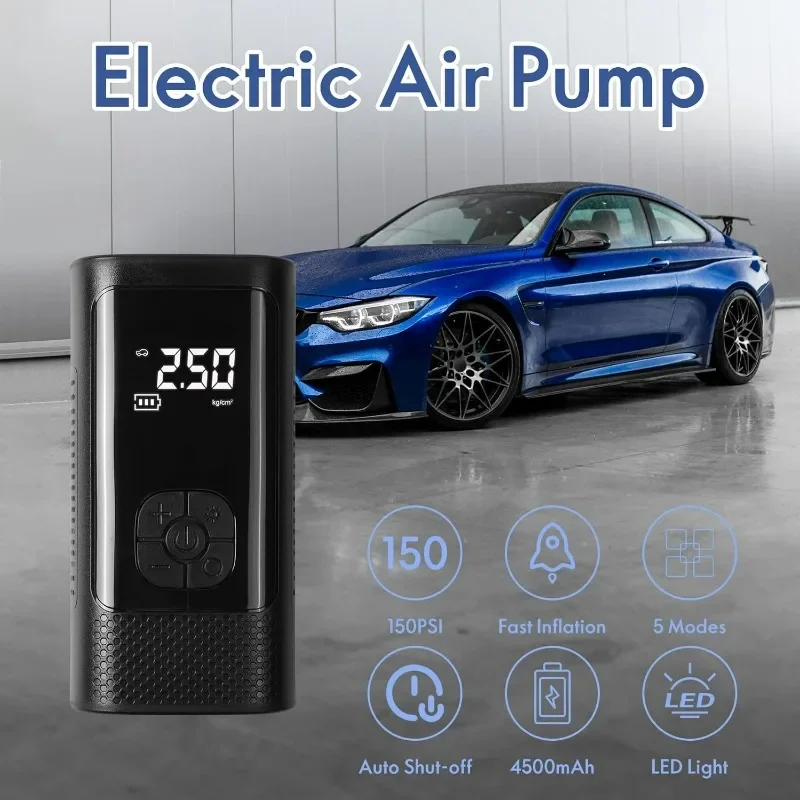 1PCS Multifunctional Air Pump Can Be Used as Portable Mini Multi-Purpose Power Bank for Air Pump