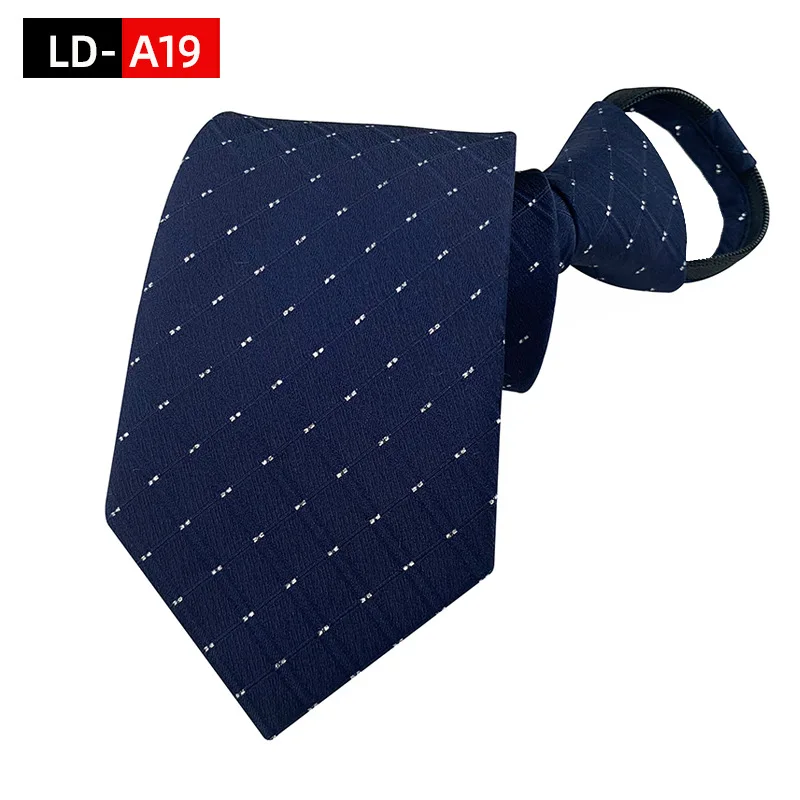 Reißverschluss-Krawatte für Herren, vorgebundene Krawatte, gestreift, 8 cm, heiß begehrter Stil, Reißverschluss-Krawatte für Herren und Damen, Hochzeit, Business, Party, Geschenk – Detail 23