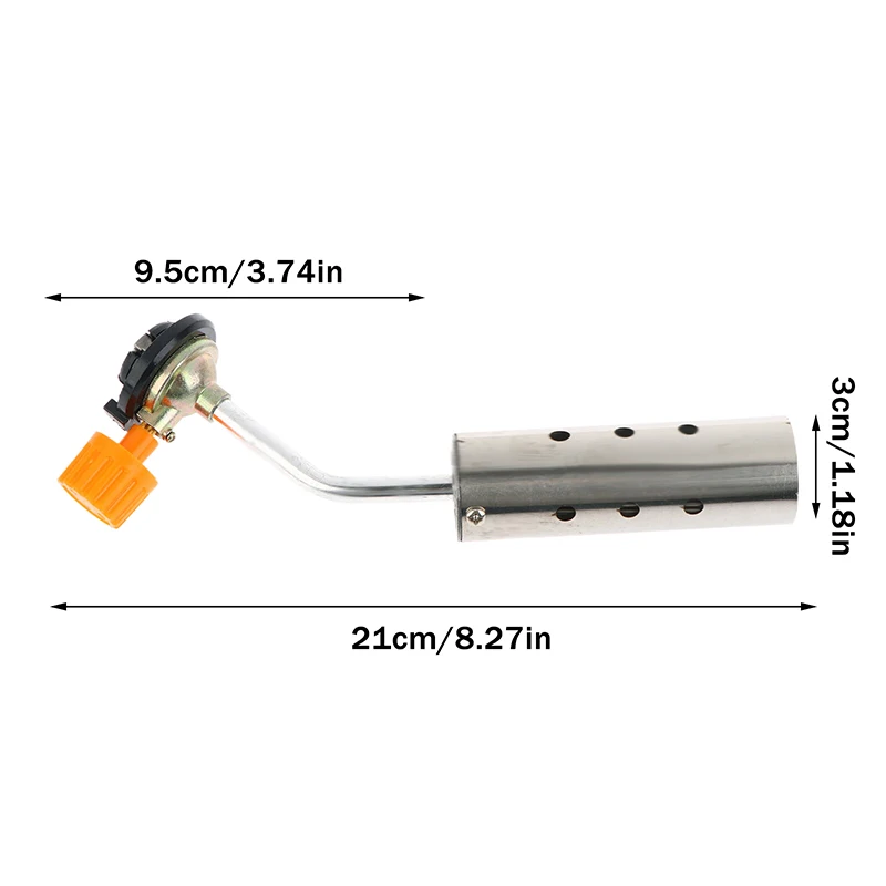 1pcs Outdoor Camping BBQ Adjustable Flame Butane Torch Butane Burner Brazing Flamethrower Portable Versatile Propane Torch