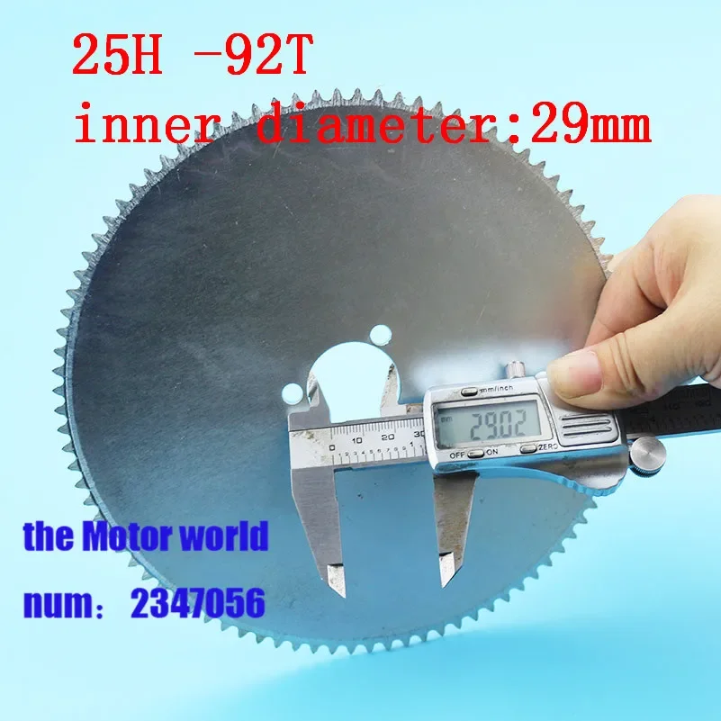 25H 29mm 92T tooth electric Sprocket Mini Moto ATV Quad Dirt Pit Pocket Bike Chopper 49CC 62 64