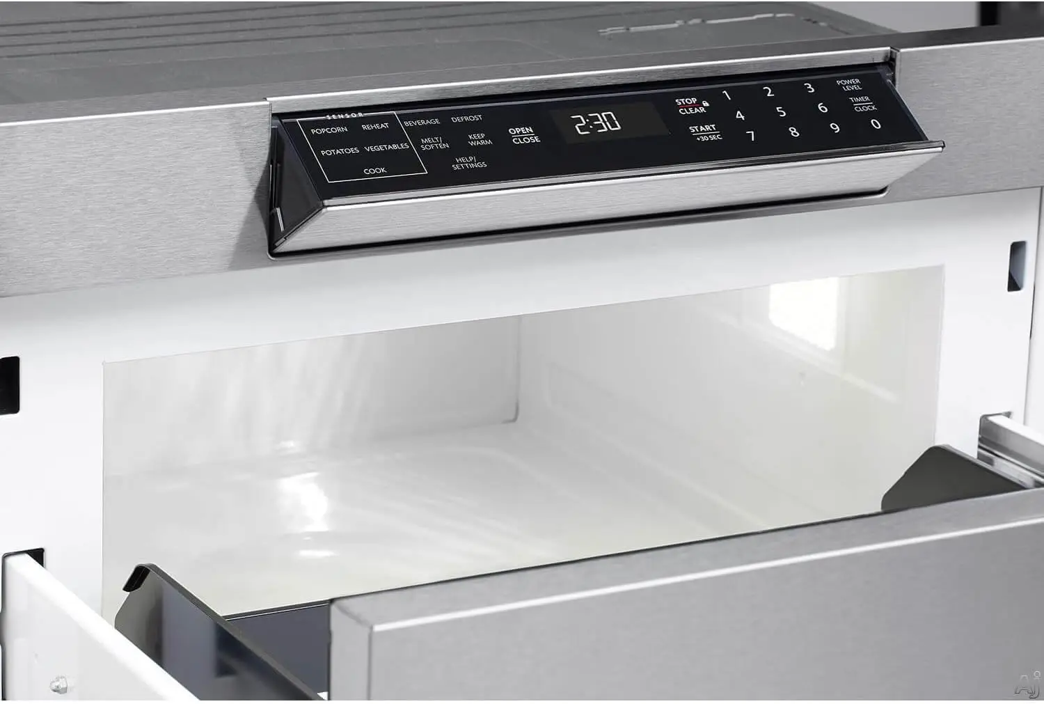 Microwave Drawer 24-Inch 1.2 Cu. Ft. 950 W Stainless Steel Convenient Kitchen Placement Allows for Easier Cooking