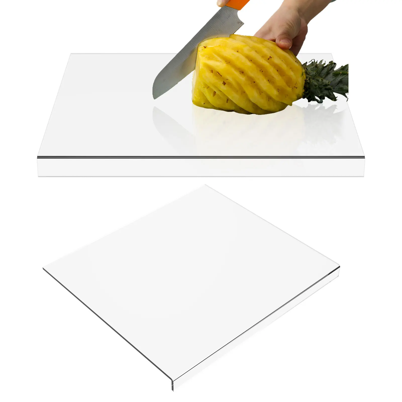 Sturdy Transparent Acrylic Cutting Board Handle Template