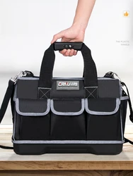 Oxford – sac à outils étanche, multi poches, fourre tout à large bouche, avec sangle d'épaule réglable à fond robuste 