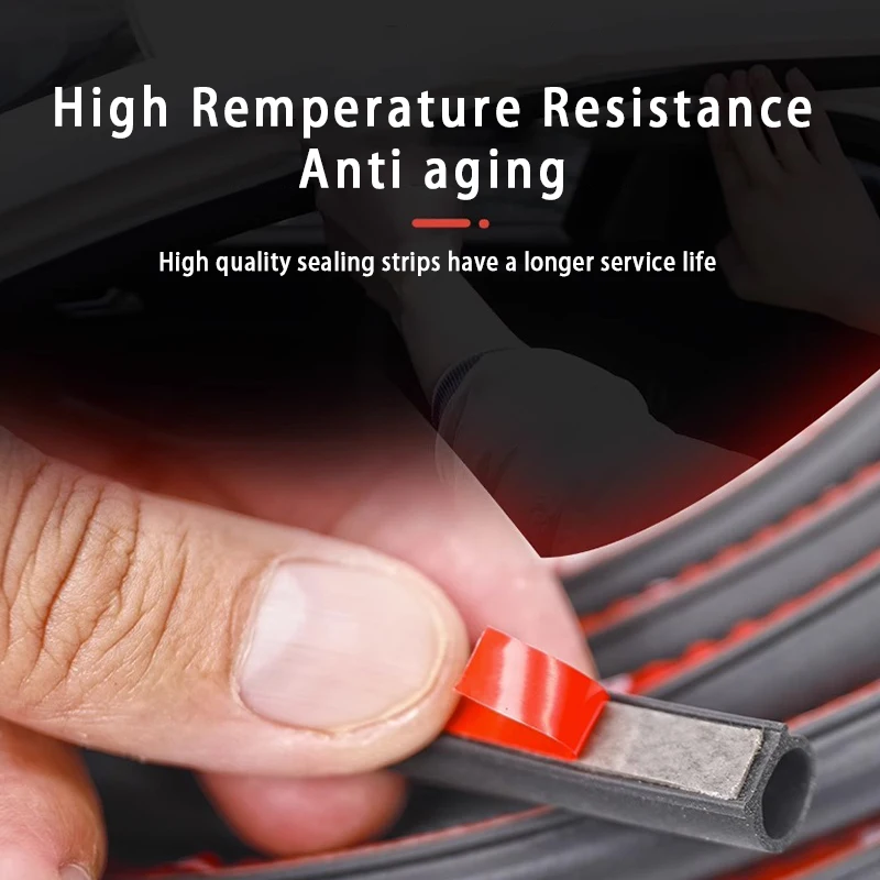 Car Door Rubber Seal Strips Z P D Shaped Trim Noise Insulation Weatherstrip Z P D Type Rubber Strips for Car Accessories car door seal strip