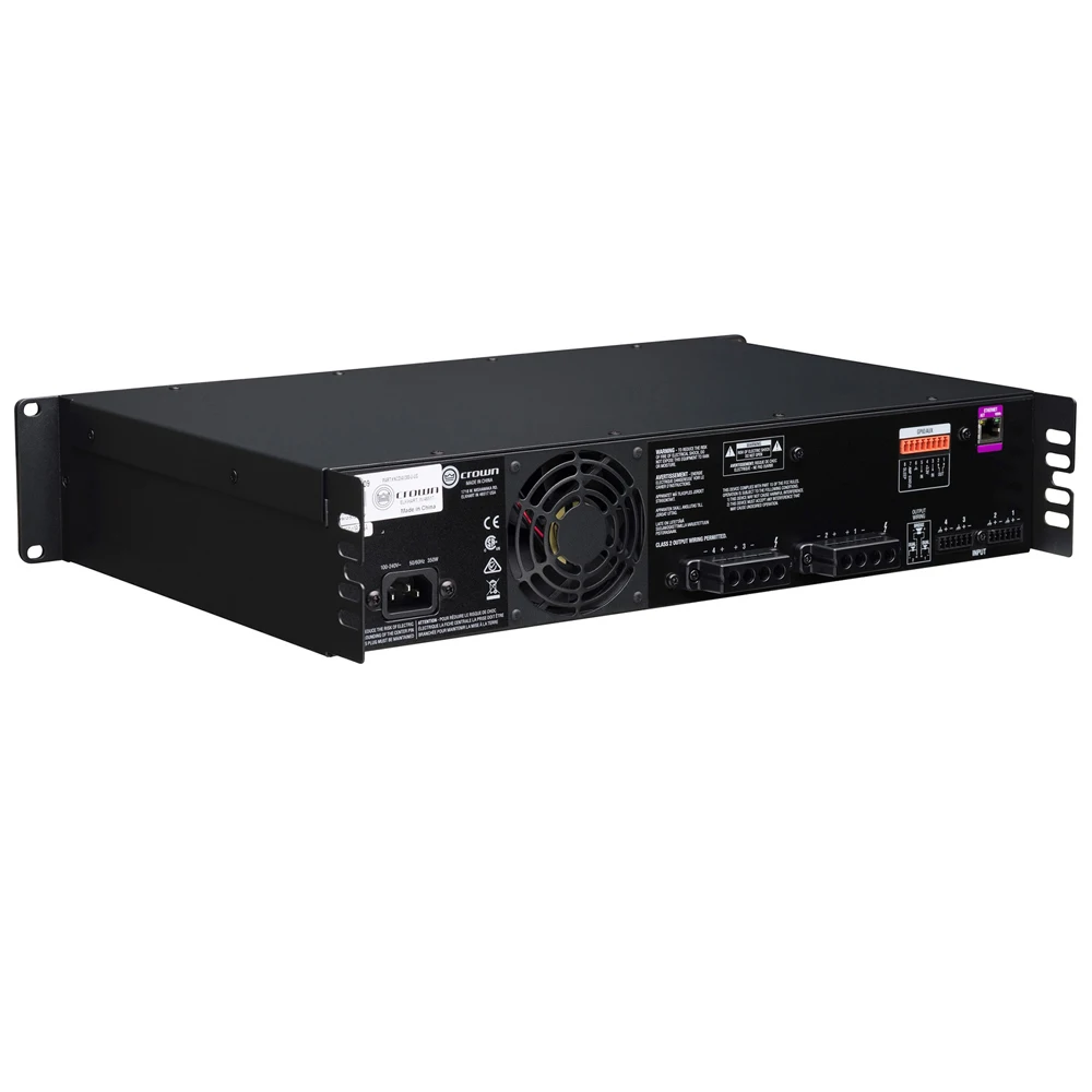 Crown CDi 4 | 300 파워 앰프, 드라이브 코어, 네트워크 제어 및 모니터링, 다이렉트 드라이브, 70V 또는 100V RMS 출력, DSP