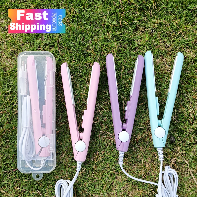 3 in 1 Hair Iron High Quality flat iron Straightening hot comb mini professional hair straightener & Curling Iron Styling Tools 1