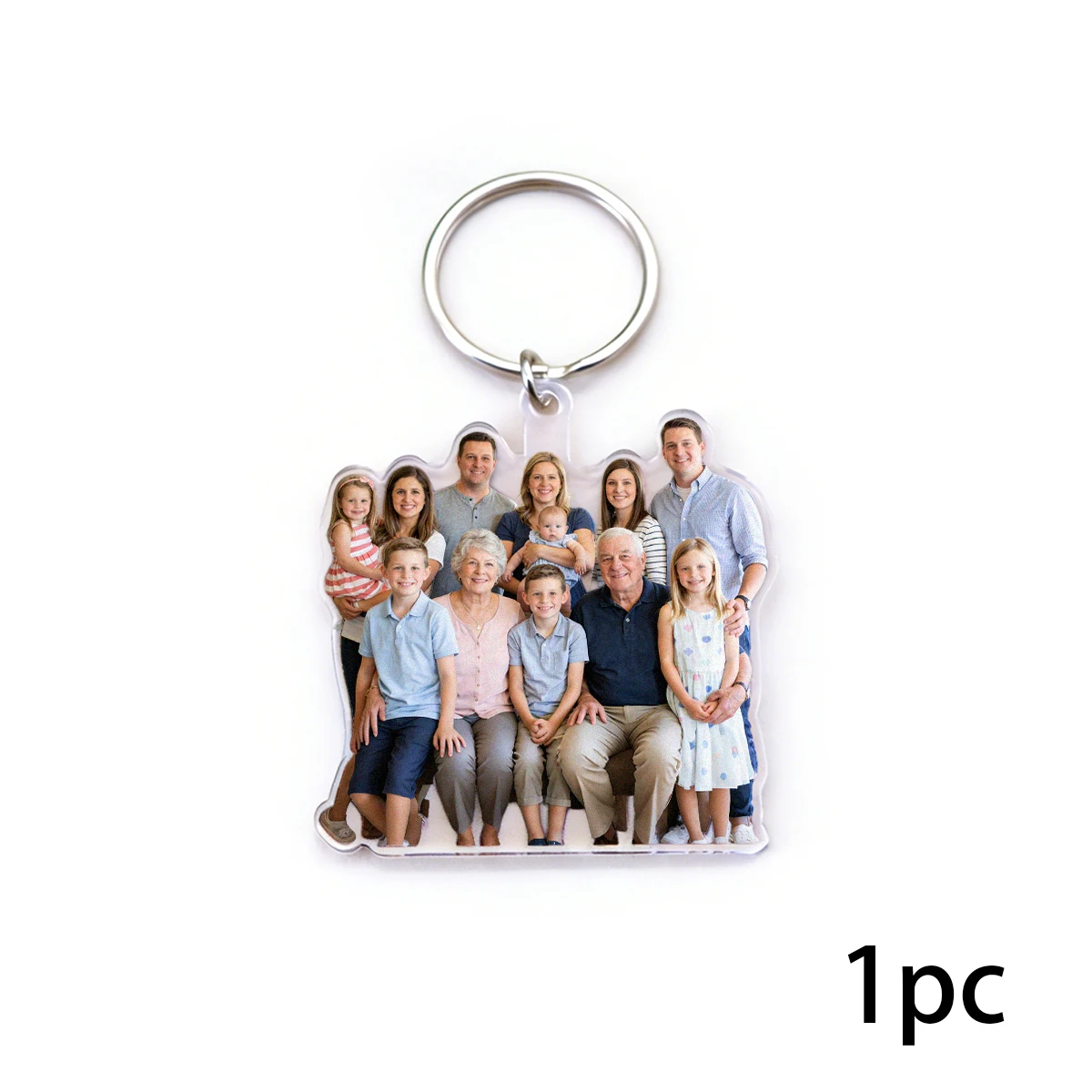 Personalized Minimalist Memory Keychain