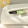 100%Organic Washed Cotton Bed Sheet 3Pcs Basic Percale Weave Soft Breathable Eco-Friendly Kids Adults Flat sheet Pillowcases 3