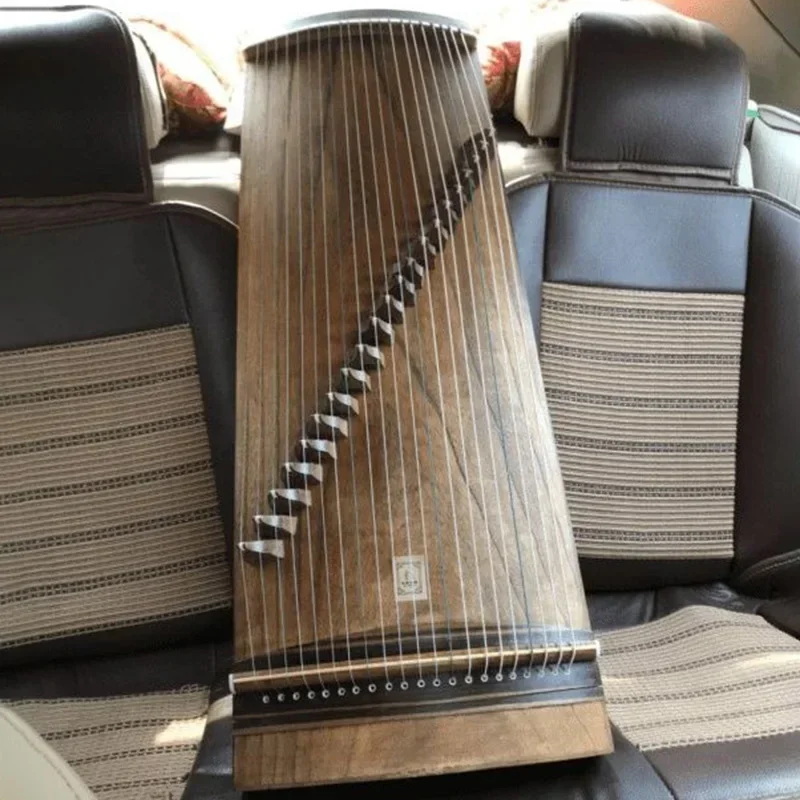 Ancient zither Mini Guzheng Travel Nails Chinese Traditional String Instruments Guzheng Hard Shell Case Finger Pick Instrument Accessories