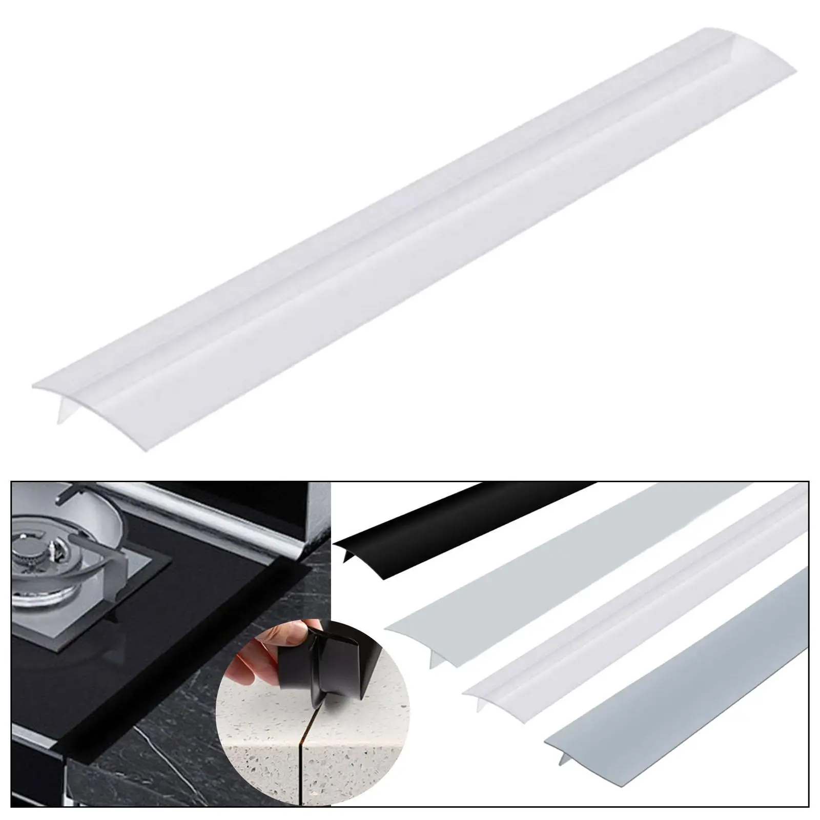 Stoves Counter Gap Cover Silicone Easy to Install Seals Oven Side Gap Filler
