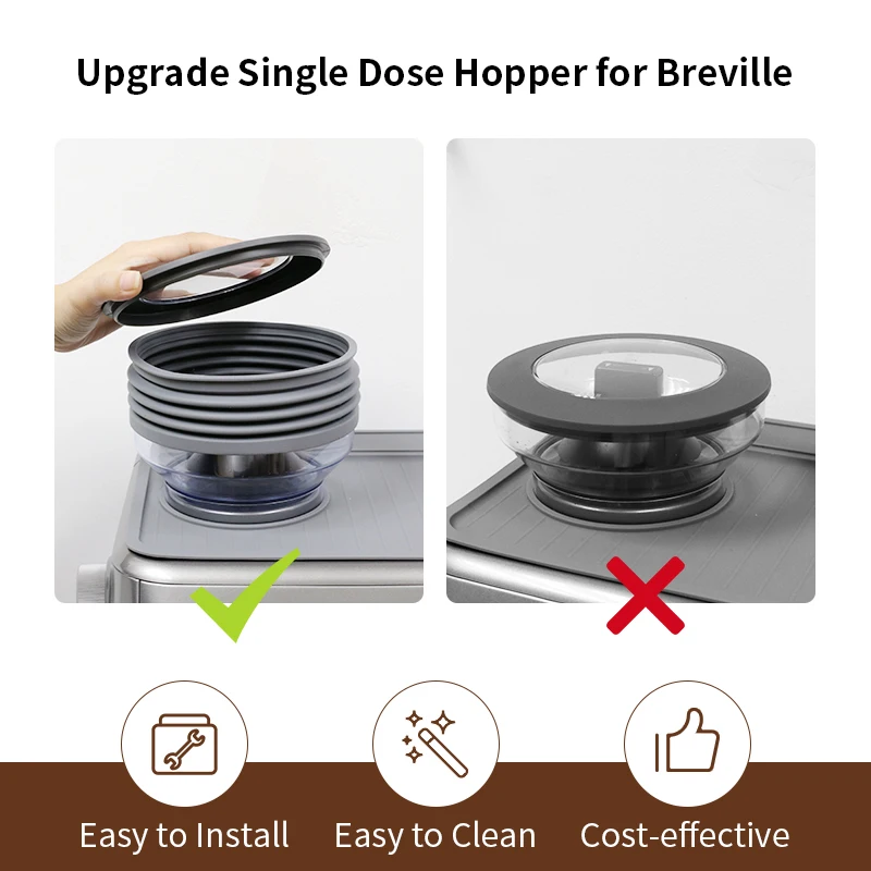 Coffee Grinder Single Dose Hopper For For Breville Sage 8 Series