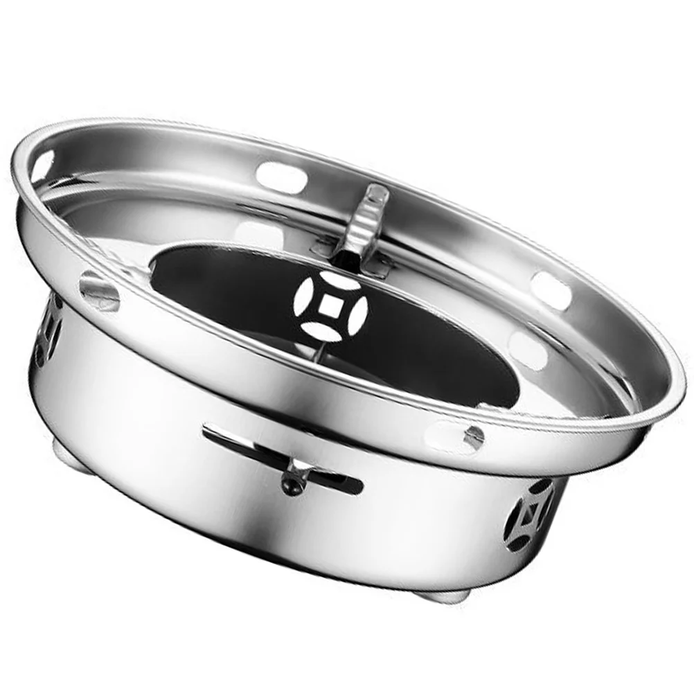

Stainless Steel Outdoor Aluminum Alcohol Stove Windshield With Fire Cover Burner Set Camping Supplies Windscreen Alcohol Stove