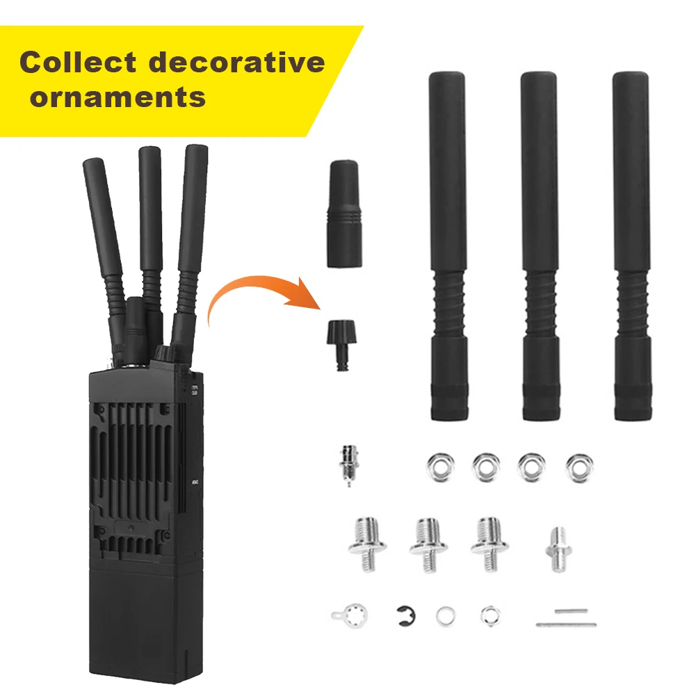 MPU5 Dummy Model Radio Case DIY Walkie-Talkie Transceiver Interphone Models Detachable Handheld Transceiver Outdoor Film Walkie Talkie Bag Walkie Talkie Headset Adapter
