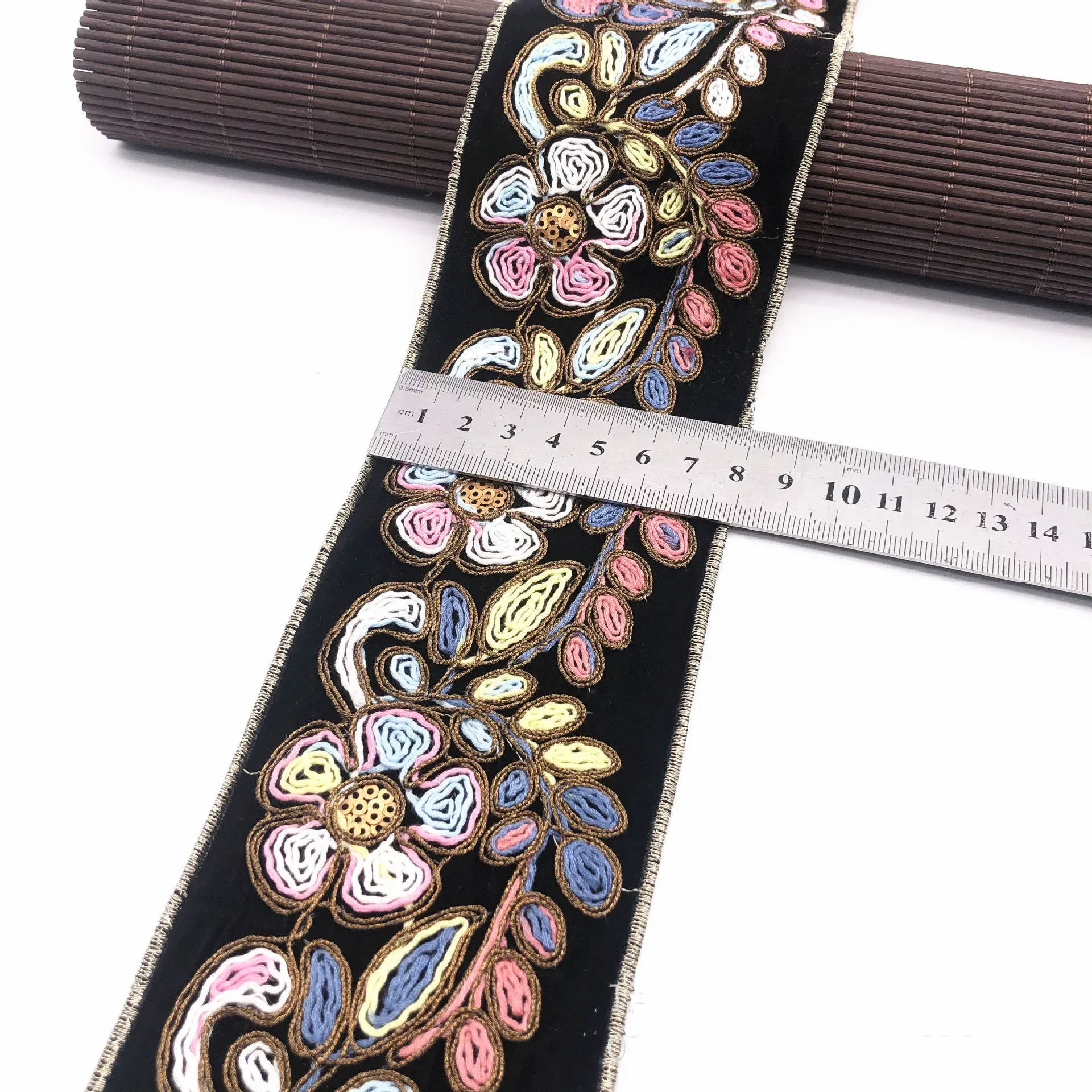 1 Yards Sequin Lace Trims Floral Ribbon Bridal DIY Sewing for Dress Decoration Craft Garment Accessories ribbon decoration ribbon supplies lace trim ribbon fabric craft supplies sequins ribbon sequins decoration trims