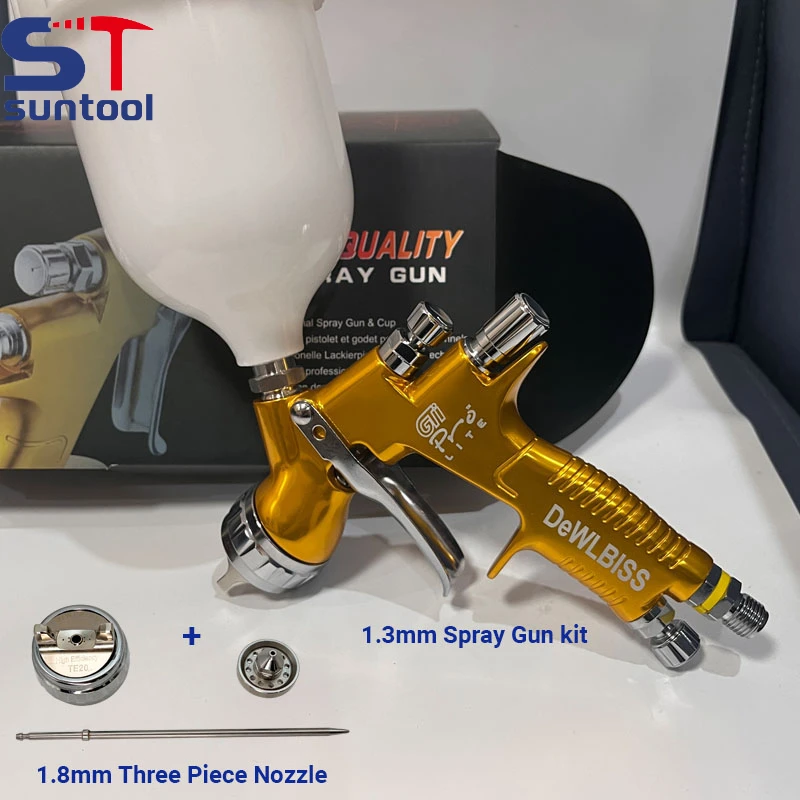 

Professional Spray Gun Suntool GTI Pro Painting Gun TE20/T110 1.3/1.8mm Nozzle Paint Gun Water Based Air Spray Airbrush