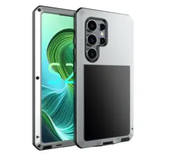 Premium Metal Texture Protective Case - Durable & Wear - Resistant - Galaxy S20+ 5G (Silver)