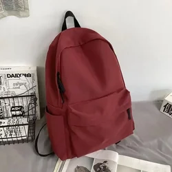 Versatile Unisex Backpack - High Quality, Large Capacity, Waterproof Travel Bag made of Washable Nylon (Red)