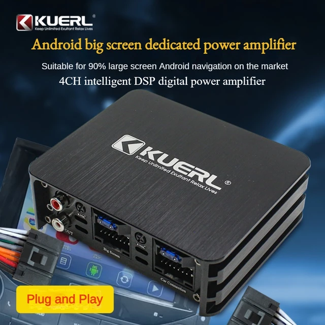 Android System Large Screen Special Amplifier Car Audio Lossless Upgrade 4-way DSP-intelligent Digital Audio Processor 1