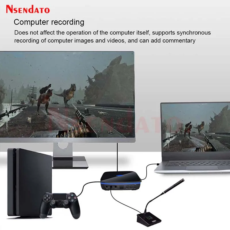 4K HDMI VGA YPbPr Analog Capture Box StandAlone Camera HDMI RCA VGA YPbPr Analog Screen Video Recorder Capture VHS Card Box