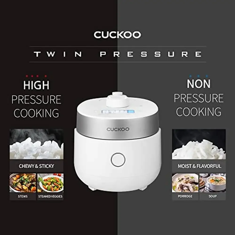 3-Cup Induction Heating Rice Cooker & Warmer with Nonstick Inner Pot Dual Pressure Selections 15 Menu Options Small to Mid 5