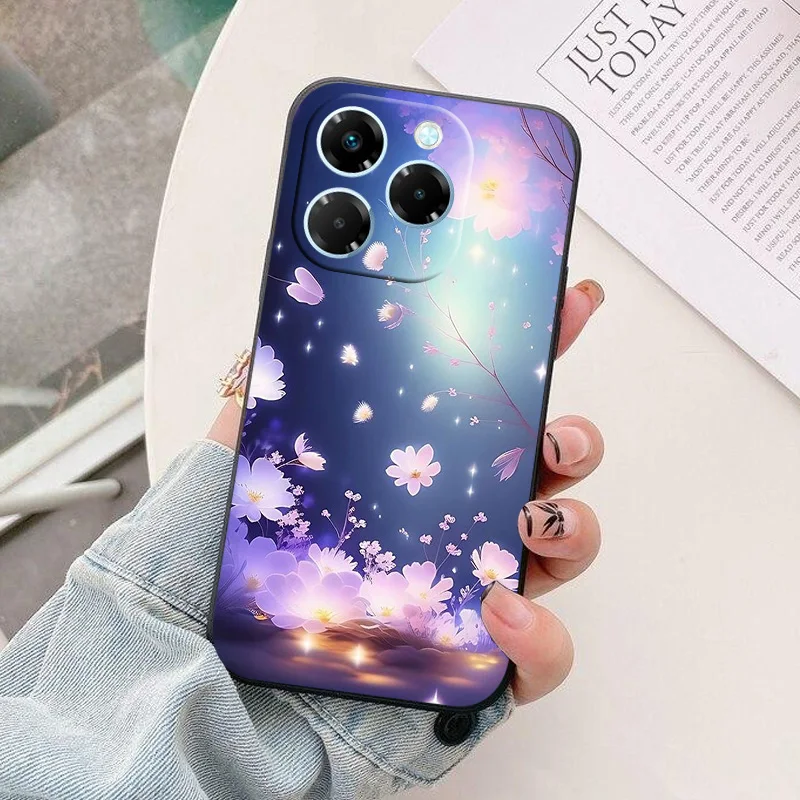 Astronaut Cartoon Silicone Phone Case - TPU Back Cover Shell & Protective Bag