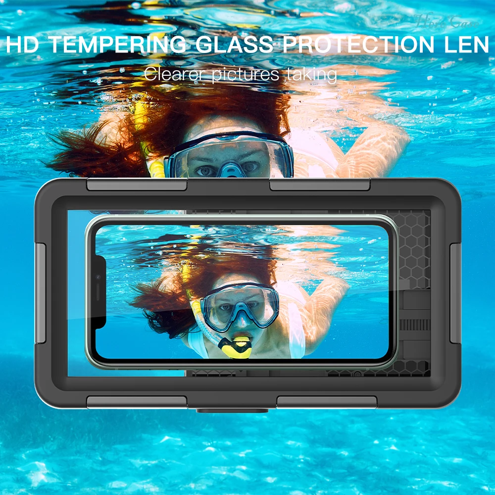 Enhanced Waterproof Diving Case for Smartphones - Professional Full Cover, 15M Depth Protection