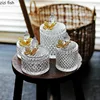 Glass Storage Jars Candy Jar Jewelry Storage Box Golden Butterfly Decorative Crystal Storage Jar with Lid Spice Organizer 2