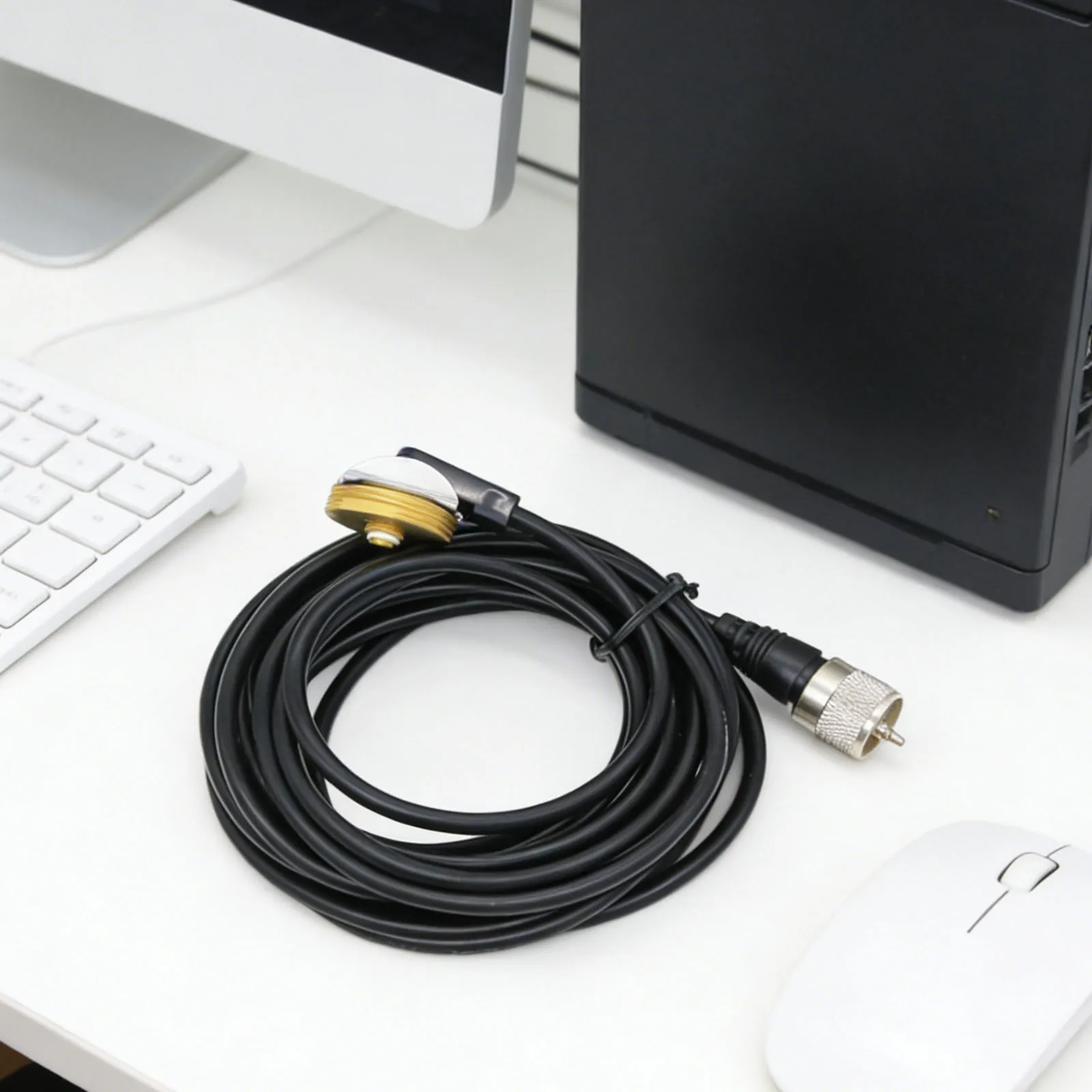 3/4인치 홀 마운트 라디오 NMO 안테나 마운트 16피트 RG58 순수 구리 NMO-PL259 동축 케이블 (HF VHF UHF CB 라디오 안테나용)