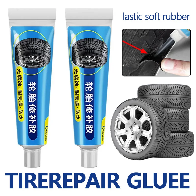 Black Rubber Tire Repair Glue Liquid for Car Maintenance