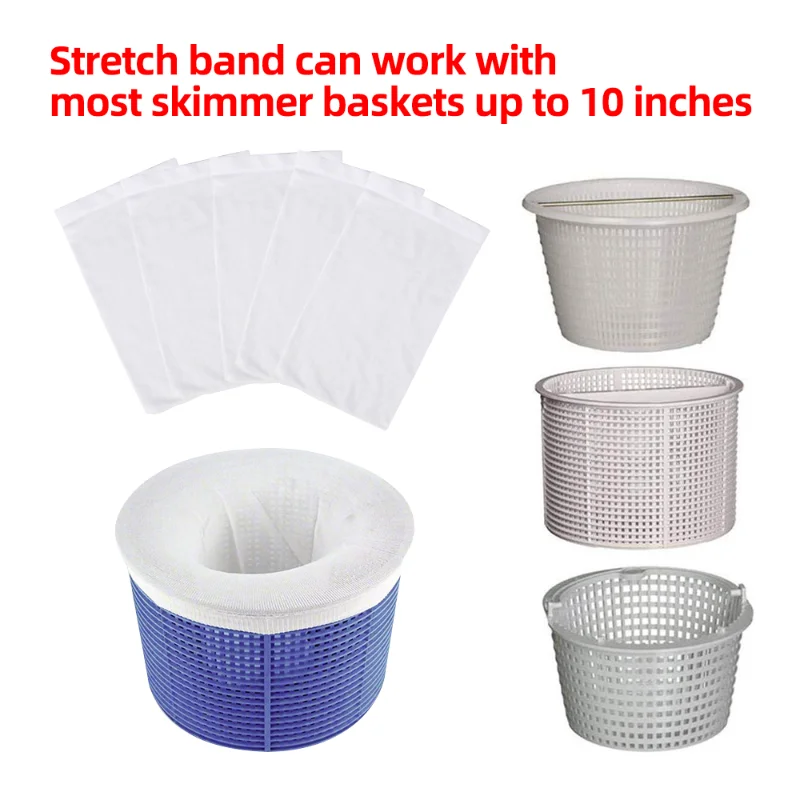5/10/20/30Pcs Swimming Pool Filter Storage Pool Skimmer Socks Saver Skimmer Basket Sock Mesh Screen Net Supplies swimming pool accessory