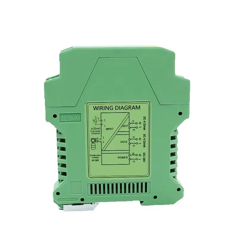 Enhanced Signal Converter and Isolator with Din Rail Mounting for Voltage and Current Adjustment