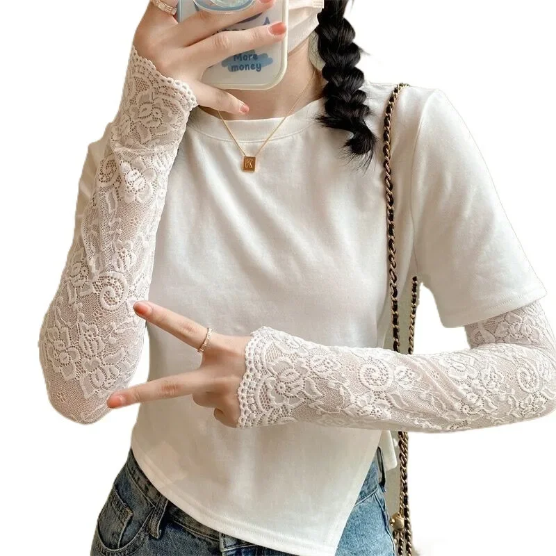 Lace Arm Sleeves for Women UV Protection Driving Essential for Outdoor Activities Fashionable Clothing Accessories Gifts